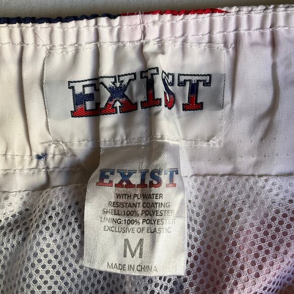 Exist Men Swim Trunks, size M, American Flag Red & Blue - Picture 8 of 10